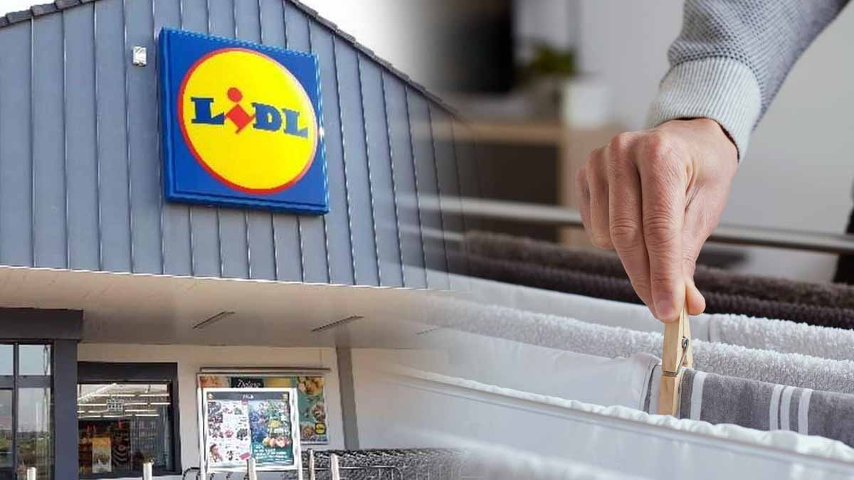 LIDL lance un séchoir révolutionnaire qui permet d’étendre 5 lessives en même temps