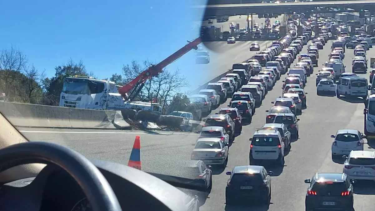 Un accident entre trois véhicules paralyse fortement la circulation sur l’A8 dans le Var